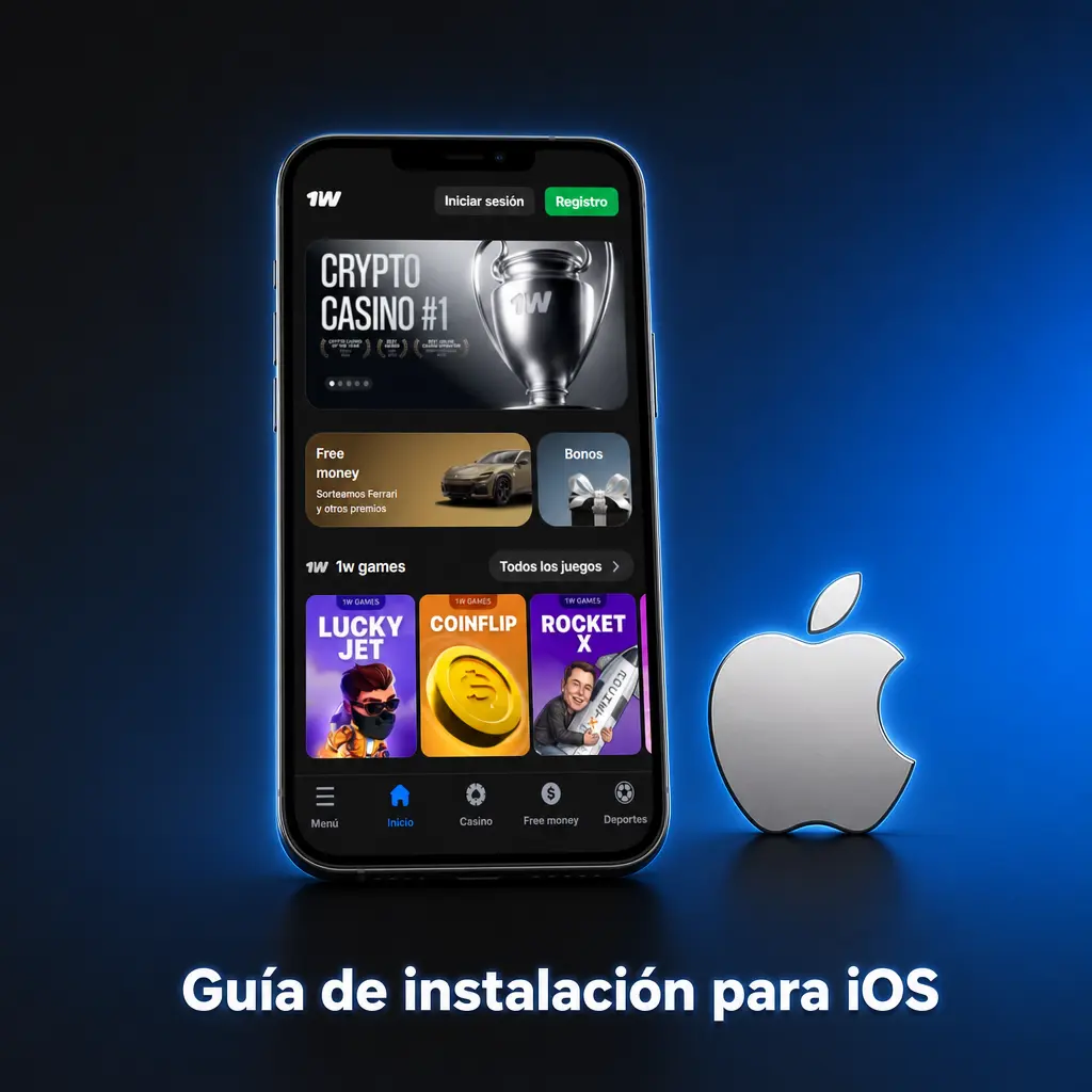 Guía de instalación de 1win PWA en iPhone iOS mediante Safari sin descarga en App Store