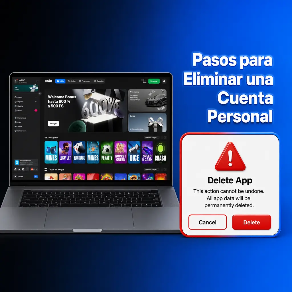 Pasos para eliminar una cuenta personal en 1win: contacta soporte, solicita eliminación y recibe confirmación en 7 días