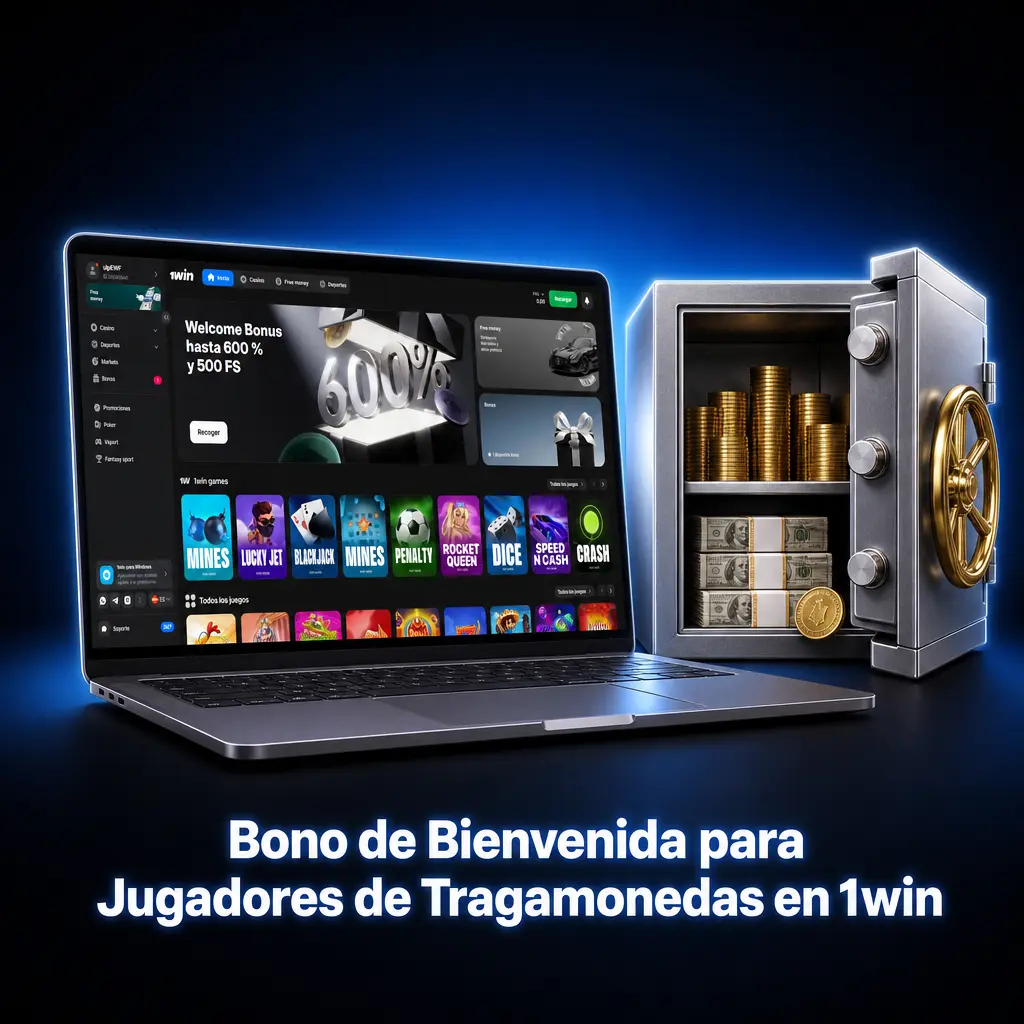 Bono de bienvenida 1win: 500% en 4 depósitos para tragamonedas, hasta 1,050 USD con depósito mínimo de 1 USD