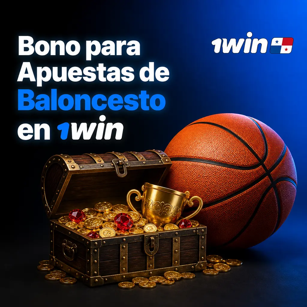 Bono de bienvenida 500% en 1win para apuestas de baloncesto en Panamá, hasta 1,000 USD