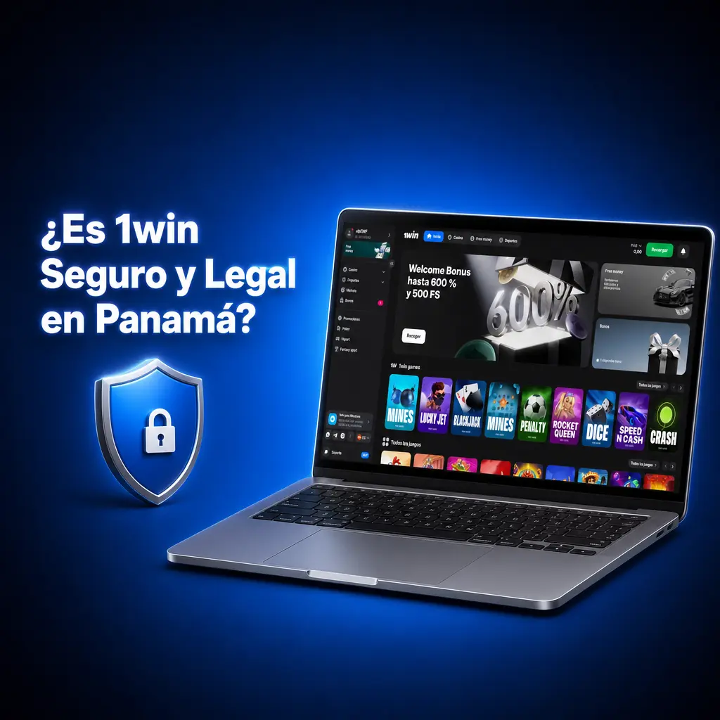 1win licencia Curaçao eGaming, cifrado SSL 128 bits, legal y seguro para jugadores panameños mayores de 18 años