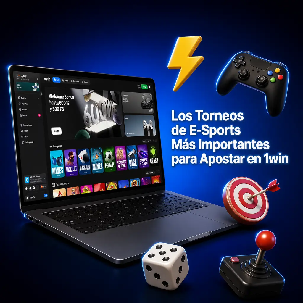 Torneos de e-sports para apostar en 1win: CS2, Dota 2, LoL, Valorant, MLBB y más en 2026